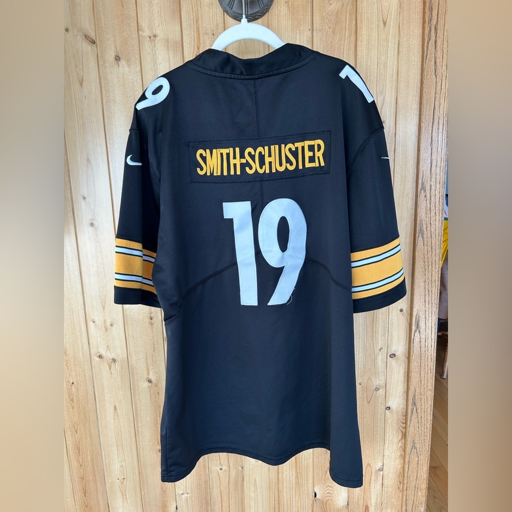 NFL JuJu Smith-Schuster Steelers 19 Black Jersey Size XXL - Picture 3 of 4
